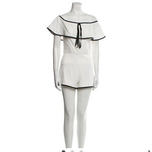 Alexis Kristin 
Off-The-Shoulder Romper